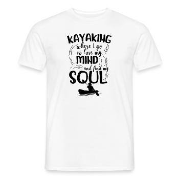 Canoë-kayak | Cadeaux de rameur - T-shirt homme - blanc - Devant - AI Model Male 178 dark (178cm)