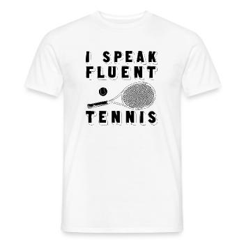 Playing tennis | Tennis racket gift idea - Men's T-Shirt - white - Front - AI Model Male 178 dark (178cm)