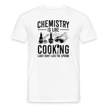 Chemist Science | Chemistry Laboratory Gift Ideas - Men's T-Shirt - white - Front - AI Model Male 178 dark (178cm)