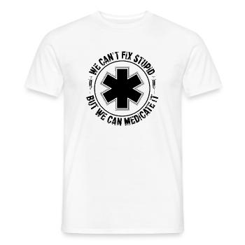 Pharmazeuten | Apotheker Apothekerin Geschenkideen - Männer T-Shirt - Weiß - Vorne - AI Model Male 178 dark (178cm)
