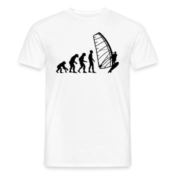 Kitesailing - Men's T-Shirt - white - Front - AI Model Male 178 dark (178cm)