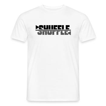 SHUFFLE, GESCHENK - Männer T-Shirt - Weiß - Vorne - AI Model Male 178 dark (178cm)