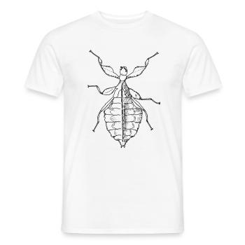 Walking Leaf - Phylliidae - Ghost Scarecrow - Men's T-Shirt - white - Front - AI Model Male 178 dark (178cm)