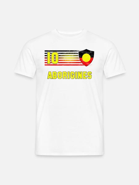 Aborigines Fußball Mannschaft - Männer T-Shirt - Weiß