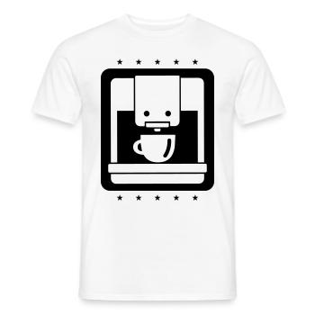Coffee machine icon - Men's T-Shirt - white - Front - AI Model Male 178 dark (178cm)