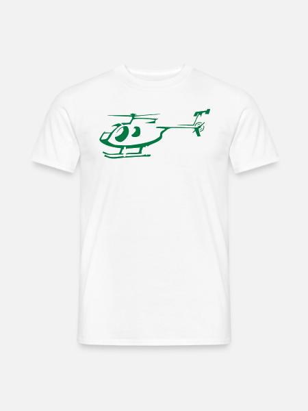 hubschrauber - Männer T-Shirt - Weiß