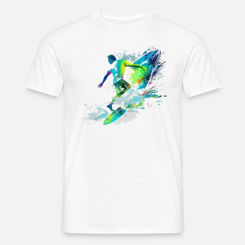 Surfer - Männer T-Shirt - Weiß