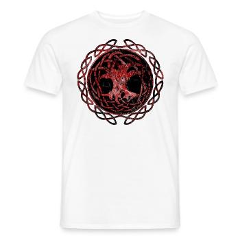 Yggdrasil, Baum des Lebens, Ragnaroek Edition - Männer T-Shirt - Weiß - Vorne - AI Model Male 178 dark (178cm)