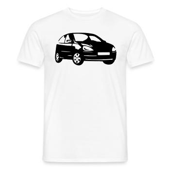 Car - Mænd T-shirt - hvid - Foran - AI Model Male 178 dark (178cm)
