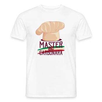 Küche Küchenchef Koch Master Of Carbonara - Männer T-Shirt - Weiß - Vorne - AI Model Male 178 dark (178cm)