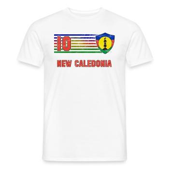 Neukaledonien Fußball Mannschaft - Männer T-Shirt - Weiß - Vorne - AI Model Male 178 dark (178cm)