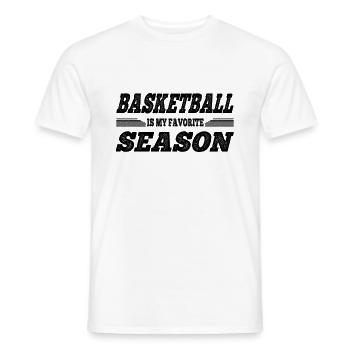 Basketball Is My Favorite Season Funny Basketball - Männer T-Shirt - Weiß - Vorne - AI Model Male 178 dark (178cm)