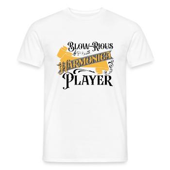 Harmonica Is A Human Right Harmonicist Mouth harp - Männer T-Shirt - Weiß - Vorne - AI Model Male 178 dark (178cm)