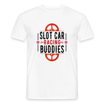 Slot Car Racing Buddies Racer Gift Idea - T-shirt homme - blanc - Devant - AI Model Male 178 dark (178cm)