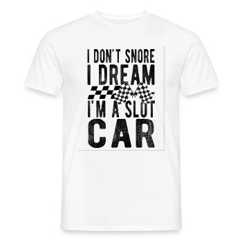 Je ne ronfle pas Je rêve que je suis une idée cadeau de voiture à sous - T-shirt homme - blanc - Devant - AI Model Male 178 dark (178cm)