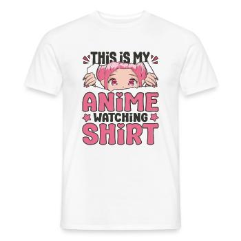 Cute Japanese Manga Women Girls Gift Otaku Kawaii - Männer T-Shirt - Weiß - Vorne - AI Model Male 178 dark (178cm)