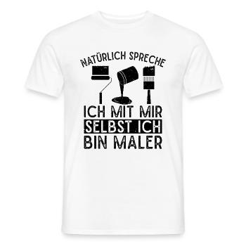 Peintre Parler à Moi-même Maître Peintre Idée - T-shirt homme - blanc - Devant - AI Model Male 178 dark (178cm)