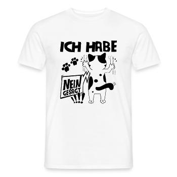 Katzenfans Ich habe Nein Gesagt Lustige Katze - Männer T-Shirt - Weiß - Vorne - AI Model Male 178 dark (178cm)