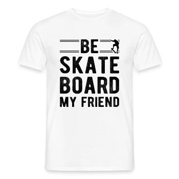 Drôle Skateboard Skateboard Art Pour Skate Cadeaux - T-shirt homme - blanc - Devant - AI Model Male 178 dark (178cm)