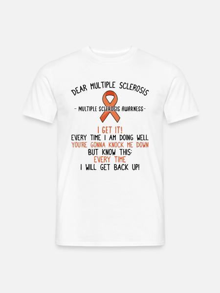 Multiple Sklerose MS Awareness Day - Männer T-Shirt - Weiß
