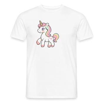 Baby Unicorn for Kids - Men's T-Shirt - white - Front - AI Model Male 178 dark (178cm)