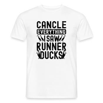 Éleveurs de canards en cours d’exécution Éleveurs de canards - T-shirt homme - blanc - Devant - AI Model Male 178 dark (178cm)
