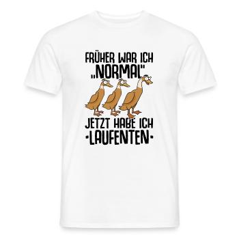 Laufenten Laufente Entenzucht Ente Entenzüchter - Männer T-Shirt - Weiß - Vorne - AI Model Male 178 dark (178cm)