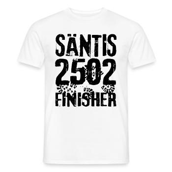 Säntis 2502 Alpstein, Switzerland, Hiking, Mountaineering - Men's T-Shirt - white - Front - AI Model Male 178 dark (178cm)