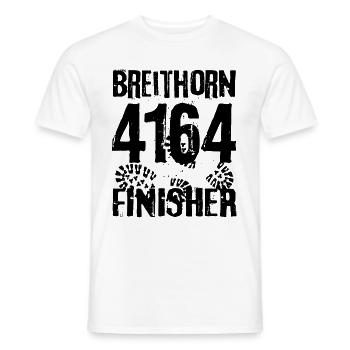 Breithorn 4164 Finisher Valais Mountaineering Hiking - Men's T-Shirt - white - Front - AI Model Male 178 dark (178cm)