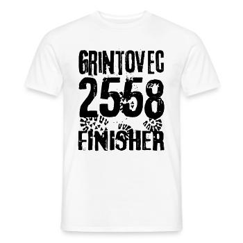 Grintovec Finisher Mountaineer Hiking Slovenia - Men's T-Shirt - white - Front - AI Model Male 178 dark (178cm)