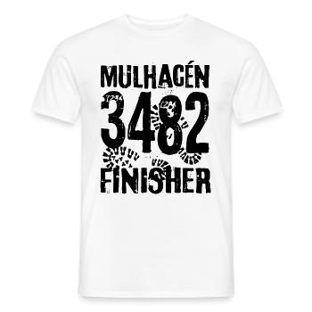 Mulhacén Sierra Nevada Andalusien Berg Bergsteiger - Männer T-Shirt - Weiß - Vorne - AI Model Male 178 dark (178cm)