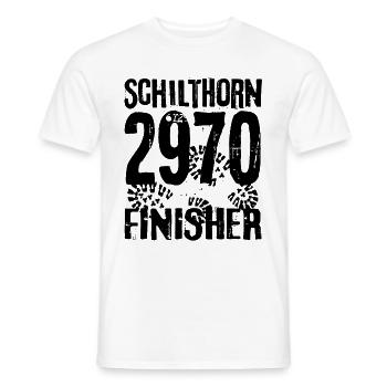 Schilthorn Piz Gloria Lauterbrunnental Mountaineering - Men's T-Shirt - white - Front - AI Model Male 178 dark (178cm)