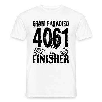 Gran Paradiso Italian National Park Valle d'Aosta - Men's T-Shirt - white - Front - AI Model Male 178 dark (178cm)