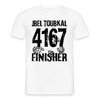Jbel Jebel Toubkal Finisher Mountain Mountains Morocco - Men's T-Shirt - white - Front - AI Model Male 178 dark (178cm)