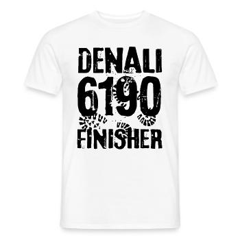 Denali Mount McKinley Mountain Alaska 7 Seven Summits - Men's T-Shirt - white - Front - AI Model Male 178 dark (178cm)