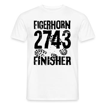 Figerhorn Wanderung Hohe Tauern Glocknergruppe - Männer T-Shirt - Weiß - Vorne - AI Model Male 178 dark (178cm)