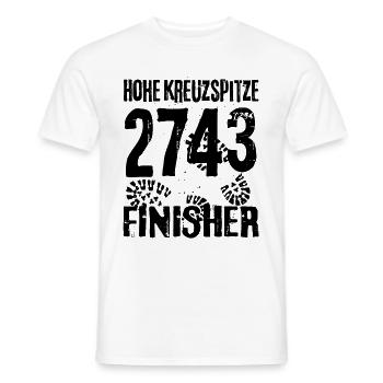 Hohe Kreuzspitze Punta Altacroce Wandern Dolomiten - Männer T-Shirt - Weiß - Vorne - AI Model Male 178 dark (178cm)