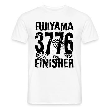 Mount Fuji Fujiyama volcano mountain Japan mountaineering - Men's T-Shirt - white - Front - AI Model Male 178 dark (178cm)