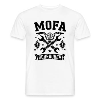 Moped Mechanic Moped Driver Moped Gift - Men's T-Shirt - white - Front - AI Model Male 178 dark (178cm)