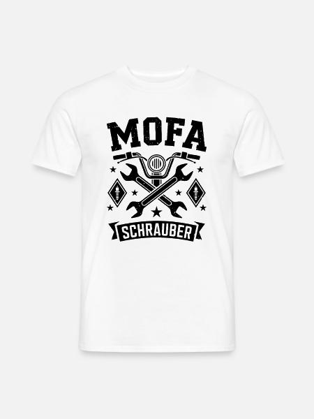 Moped Mechanic Tuning - Men's T-Shirt - white