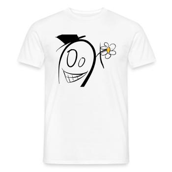 Crazy male - Men's T-Shirt - white - Front - AI Model Male 178 dark (178cm)