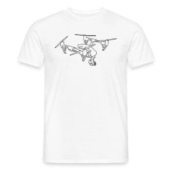 Drohne - Männer T-Shirt - Weiß - Vorne - AI Model Male 178 dark (178cm)