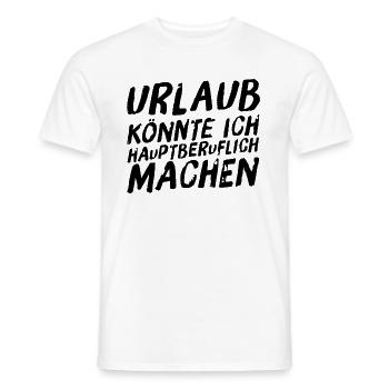 Holidays I could do full-time 2 black - Men's T-Shirt - white - Front - AI Model Male 178 dark (178cm)