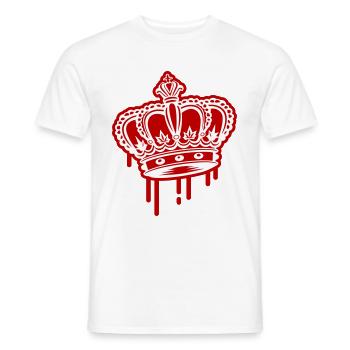 Crown Blobs - Men's T-Shirt - white - Front - AI Model Male 178 dark (178cm)
