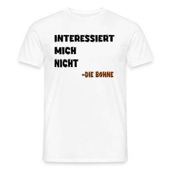 Interessiert mich nicht - Männer T-Shirt - Weiß - Vorne - AI Model Male 178 dark (178cm)