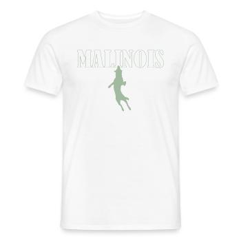 Berger Belge Vert - T-shirt homme - blanc - Devant - AI Model Male 178 dark (178cm)