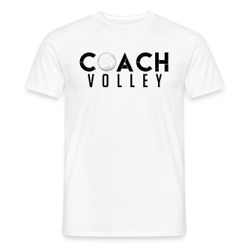 Gift coach Volleyball coach | Volleyball Coach! - Men's T-Shirt - white - Front - AI Model Male 178 dark (178cm)