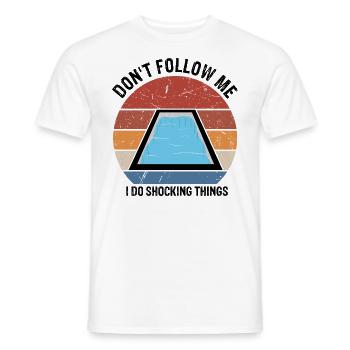 Pool Guy Design for PoolBoy and Pool Cleaner - Men's T-Shirt - white - Front - AI Model Male 178 dark (178cm)