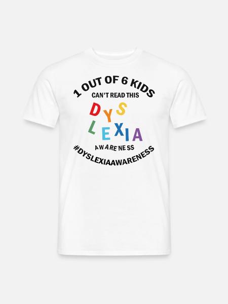 Dyslexia Awareness and Dyslexia Teachers - Men's T-Shirt - white