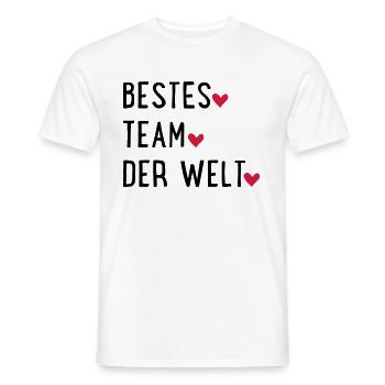Bestes Team der Welt - Männer T-Shirt - Weiß - Vorne - AI Model Male 178 dark (178cm)